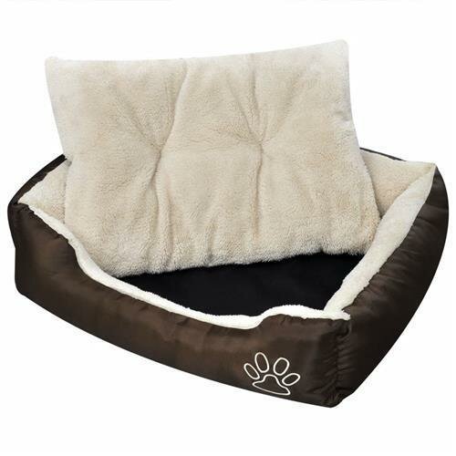 vidaXL Warmes Hundebett mit Polsterkissen S