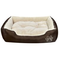 vidaXL Warmes Hundebett mit Polsterkissen XL