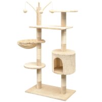 vidaXL Katzen-Kratzbaum 125 cm Beige