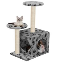 vidaXL Katzenbaum mit Sisal-Kratzsäule 60 cm Grau...