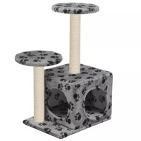 vidaXL Katzenbaum mit Sisal-Kratzsäule 60 cm Grau...