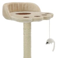 vidaXL Katzen-Kratzbaum Sisal 40 cm Beige und Braun