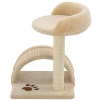 vidaXL Katzen-Kratzbaum Sisal 40 cm Beige und Braun