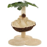 vidaXL Katzen-Kratzbaum mit Sisal-Kratzstange 50 cm Beige und Braun