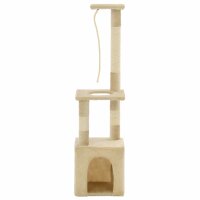 vidaXL Katzen-Kratzbaum mit Sisal-Kratzs&auml;ulen 109 cm Beige