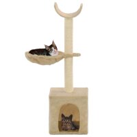 vidaXL Katzen-Kratzbaum mit Sisal-Kratzs&auml;ulen 105 cm Beige