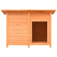 vidaXL Hundeh&uuml;tte Kiefernholz &amp; Tannenholz 120x77x86 cm