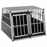 vidaXL Hundetransportbox mit Doppeltür 94 x 88 x 69 cm