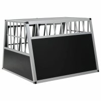 vidaXL Hundetransportbox mit Doppelt&uuml;r 94 x 88 x 69 cm