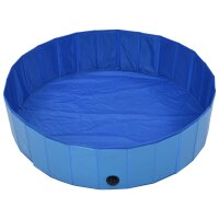 vidaXL Hundepool Faltbar Blau 120 x 30 cm PVC