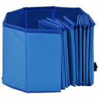 vidaXL Hundepool Faltbar Blau 120 x 30 cm PVC