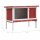 vidaXL Kaninchenstall 1 Ebene Rot Holz