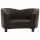 vidaXL Hundesofa Braun 67x41x39 cm Kunstleder