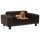 vidaXL Hundesofa Braun 81x43x31 cm Pl&uuml;sch und Kunstleder