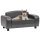 vidaXL Hundesofa Grau 80x50x40 cm Kunstleder