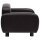 vidaXL Hundesofa Schwarz 80x50x40 cm Kunstleder