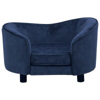 vidaXL Hundesofa Blau 69x49x40 cm Pl&uuml;sch