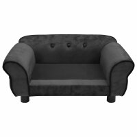 vidaXL Hundesofa Dunkelgrau 72x45x30 cm Pl&uuml;sch