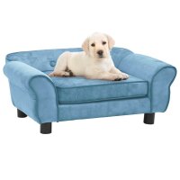 WOWONA Hundesofa Türkis 72x45x30 cm Plüsch