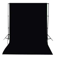 vidaXL Fotohintergrund Baumwolle Schwarz 300 x 300 cm