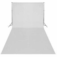 vidaXL Fotohintergrund Baumwolle Weiß 600 x 300 cm