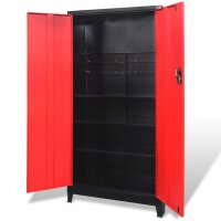 vidaXL Werkzeugschrank mit 2 Türen Stahl 90x40x180...