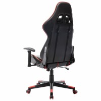 vidaXL Gaming-Stuhl Schwarz und Rot Kunstleder