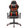 vidaXL Gaming-Stuhl Schwarz und Orange Kunstleder