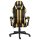 vidaXL Gaming-Stuhl Schwarz und Golden Kunstleder