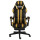vidaXL Gaming-Stuhl mit Fußstütze Schwarz und Golden Kunstleder