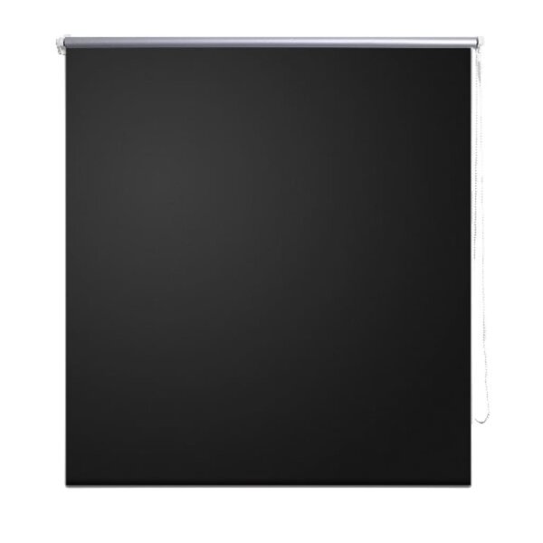 Verdunkelungsrollo 160 x 175 cm schwarz