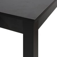 vidaXL Bartisch MDF Schwarz 115&times;55&times;107 cm