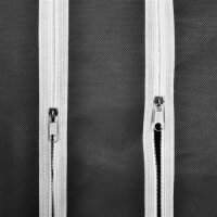 vidaXL Stoffschrank mit Fächern Kleiderstangen 45×150×176 cm Schwarz