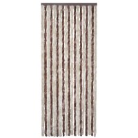 vidaXL Insektenschutz-Vorhang Beige und Hellbraun 90x220 cm Chenille