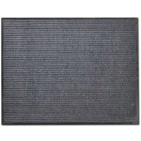 vidaXL Fu&szlig;matte PVC Grau 90x120 cm