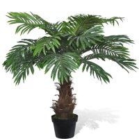 vidaXL Naturgetreue Künstliche Cycus-Palme mit Topf...