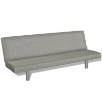 vidaXL Schlafsofa Grau Polyester