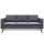 vidaXL Sofa 3-Sitzer Stoff Dunkelgrau