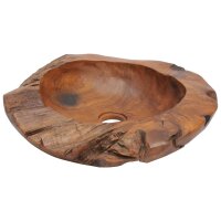 vidaXL Becken Teak Massiv 45 cm