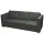 vidaXL 3-Sitzer Sofa Stoff Dunkelgrau