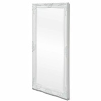 vidaXL Wandspiegel im Barock-Stil 120x60 cm Weiß