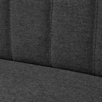 vidaXL Sofa Stoff 117 x 55,5 x 77 cm Dunkelgrau