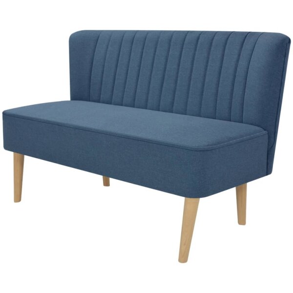 WOWONA Sofa Stoff 117 x 55,5 x 77 cm Blau