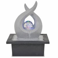vidaXL Zimmerbrunnen mit LED Polyresin