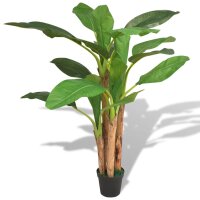 vidaXL Künstlicher Bananenbaum mit Topf 175 cm...