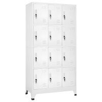 vidaXL Schlie&szlig;fachschrank mit 12 F&auml;chern 90x45x180 cm