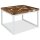 vidaXL Couchtisch Teak Harz 60 x 60 x 40 cm