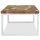 vidaXL Couchtisch Teak Harz 60 x 60 x 40 cm