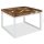 vidaXL Couchtisch Teak Harz 60 x 60 x 40 cm