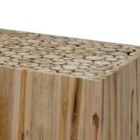 vidaXL Couchtisch Echtes Teakholz 90x50x30 cm